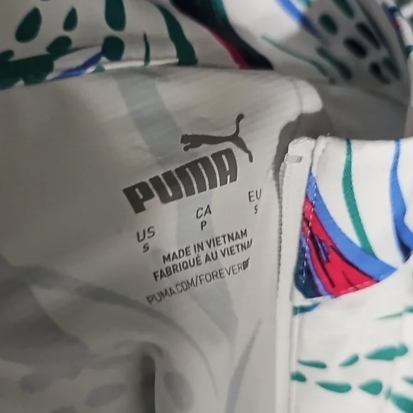 Puma‎ Floral Paradise 1/4 Zip Sweatshirt Golf Athleisure Tennis Size Small NWT - Picture 4 of 10